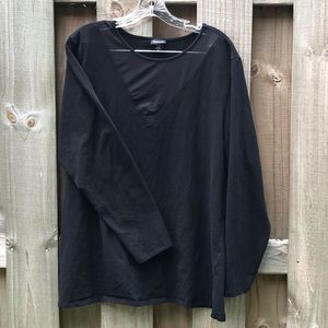 Long sleeve with mesh top